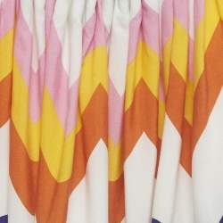 Pre Owned فستان ستيلا مكارتني متعدد الألوان بنمط زجزاج تينسيل 8 سنوات