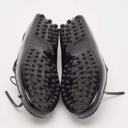 Tod's Black Patent Leather City Gommino Driving Loafers Size 33