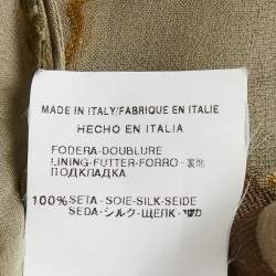 Pre Owned Valentino Kids Green Floral Print Silk Blend Dress 8Yrs