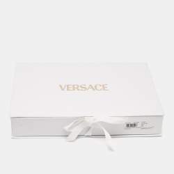 Pre Owned Versace Pink Logo Print Baby Sleepsuit With Cap