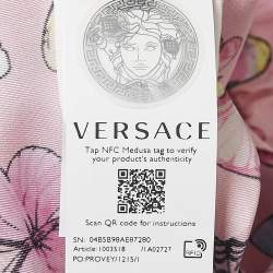 Versace Pink Butterfly Print Silk Trousers 12 Yrs 