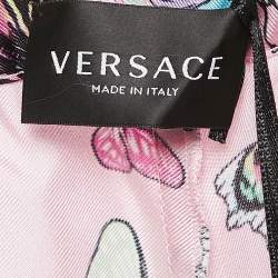 Versace Pink Butterfly Print Silk Trousers 12 Yrs 