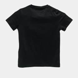 Versace Kids Black Medusa Print Jersey T-Shirt 5 Yrs 