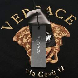 Versace Kids Black Medusa Print Jersey T-Shirt 5 Yrs 