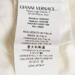 Versace Kids White Medusa Print Jersey T-Shirt 10 Yrs 
