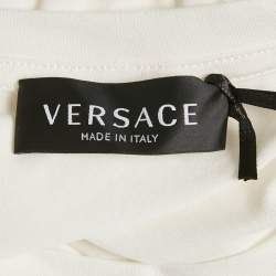 Versace Kids White Medusa Print Jersey T-Shirt 10 Yrs 