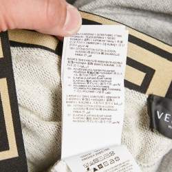 Versace Kids Grey Logo Waist Tape Detail Sweatpants 10 Yrs