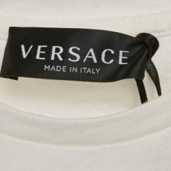 Versace Kids White Medusa Print Jersey T-Shirt 8 Yrs 