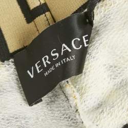 Pre Owned Versace Kids Yellow Barocco Print Cotton Shorts 10Yrs