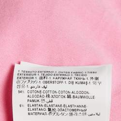 Versace Kids Pink Logo Studded Cotton Crew Neck T-Shirt 10 Yrs