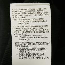 Pre Owned Versace Kids Black Side Print Cotton Jogger Pants 10Yrs