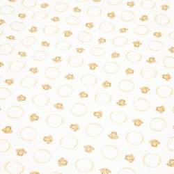Pre Owned Young Versace White Medusa Print Cotton Baby Blanket 