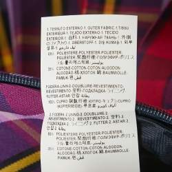 Pre Owned Versace Purple/Multicolor Plaid Cotton Blend Pleated Skirt 10 Yrs