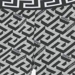 Pre Owned Versace Kids Grey Printed Jersey Shorts 12-18M