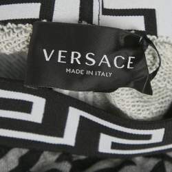 Pre Owned Versace Kids Grey Printed Jersey Shorts 12-18M