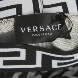 مملوكة مسبقًا Versace Kids Grey Printed Jersey Shorts 36M