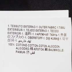 Pre Owned Versace Kids Black Signature Print Cotton T-Shirt 10Yrs