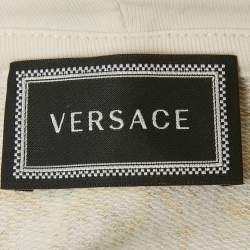 مملوكة مسبقًا Versace Pink Baroque Print Jersey Zip Hooded Jacket 3M