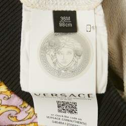 مملوكة مسبقًا Versace Pink Baroque Print Jersey Zip Hooded Jacket 3M