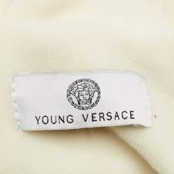 Pre Owned Young Versace Purple Borocco Print Puffer Jumpsuit Set 12M