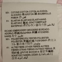 Pre Owned بنطال فيرساتشي كيدز رياضي قطن وردي مطرز بشعار 12 سنة