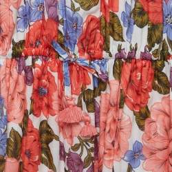 Pre Owned Zimmermann White/Pink Floral Printed Cotton Dress (10 Yrs)