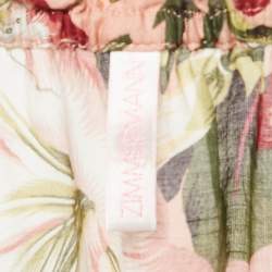 Zimmermann Kids Pink Floral Print Cotton Jumpsuit 6 Yrs 