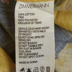 Pre Owned Zimmermann Kids Multicolor Floral Print Tiered Zinnia Dress 8Yrs