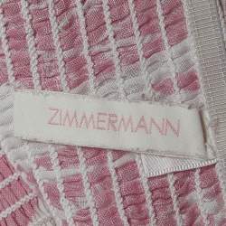 Zimmermann White/Pink Floral Print Cotton Tiered Dress (10 Yrs)