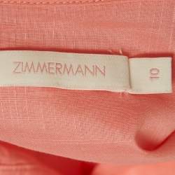 Zimmermann Pink Cotton Playsuit (10 Yrs)