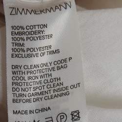 Zimmermann White Embroidered Cotton Dress (10 Yrs)