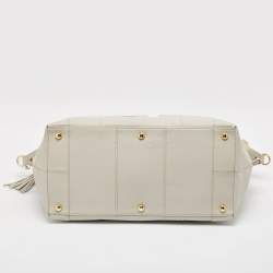 3.1 Phillip Lim Grey Leather Stripe Duffel Bags