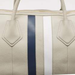 3.1 Phillip Lim Grey Leather Stripe Duffel Bags