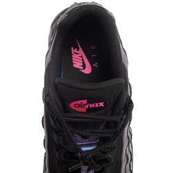Pre Owned Nike Air Max 95 Black/Purple Leather Marathon Running Sneaker Size 42.5