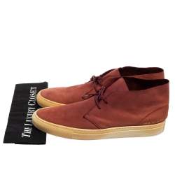 Common Projects Burgundy Suede Desert Boots Size 45