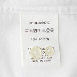 A Bathing Ape White Cotton Button Front Shirt S