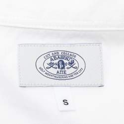 A Bathing Ape White Cotton Button Front Shirt S