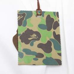 A Bathing Ape White Cotton Button Front Shirt S