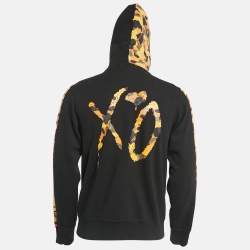 A Bathing Ape Black Bape Shark Applique Zip-Up Hoodie M