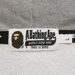 A Bathing Ape White Camo Print Cotton Zip-Up Hoodie L