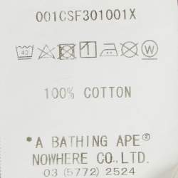 A Bathing Ape Red Logo Print Jersey Crewneck T-Shirt XXL