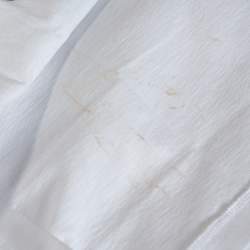 Pre Owned A Bathing Ape White & Navy Blue Cotton Camo Ape Print T Shirt M 