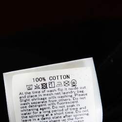 Pre Owned A Bathing Ape Black Graphic Print Crew Neck T Shirt L 