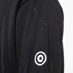 Pre Owned A Bathing Ape Black Shark Print Cotton Pique Polo T-Shirt XXL