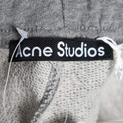 Pre Owned Acne Studios Grey Cotton Sweatpants L