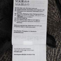 Acne Studios Grey Wool Blend Boxy Jacket M