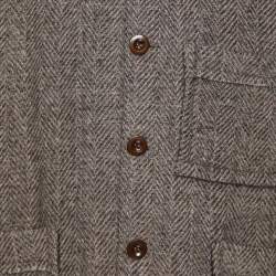 Acne Studios Grey Wool Blend Boxy Jacket M