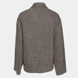 Acne Studios Grey Wool Blend Boxy Jacket M