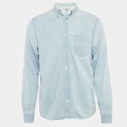 Acne Studios Blue Isherwood Denim Long Sleeve Shirt M