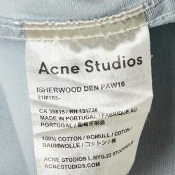 Acne Studios Blue Isherwood Denim Long Sleeve Shirt M